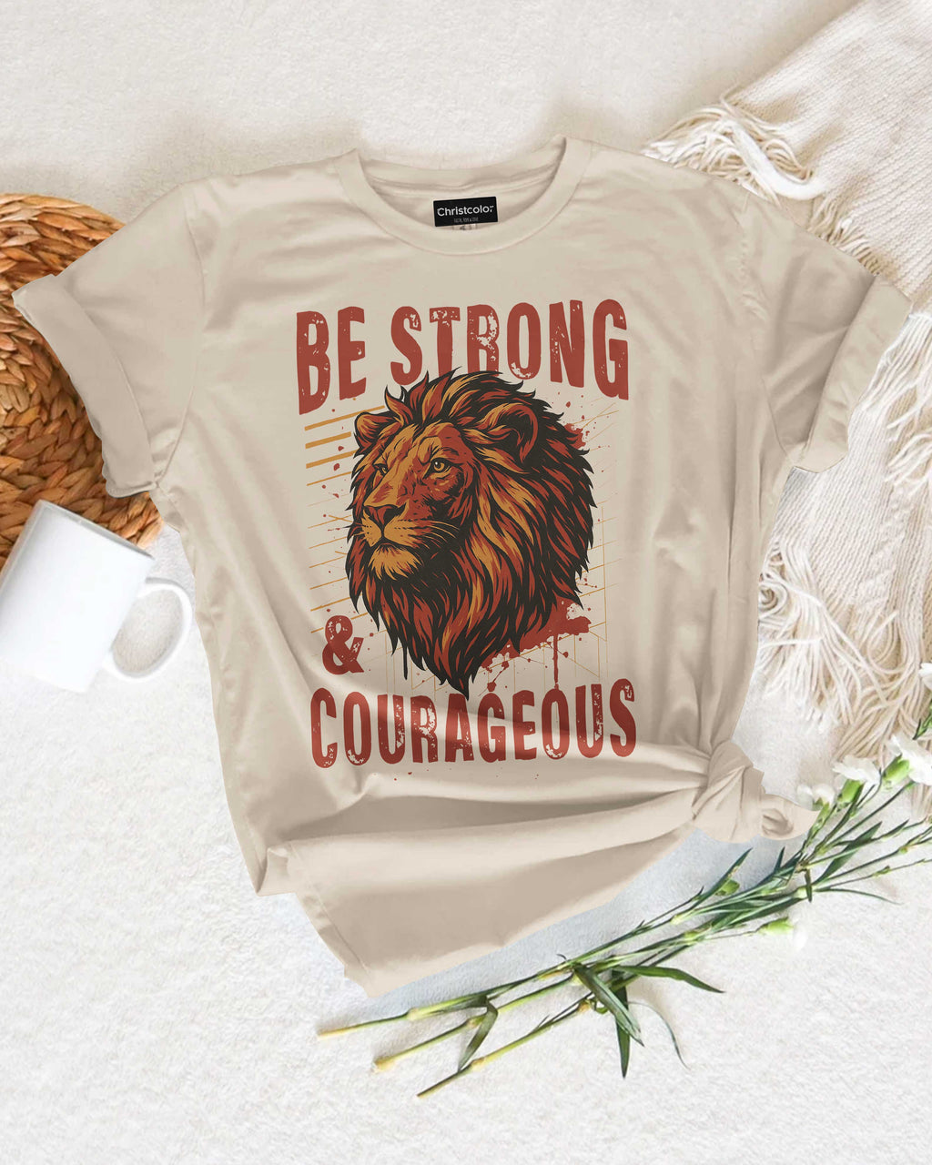 Be Strong And Courageous All Over Print T-Shirt