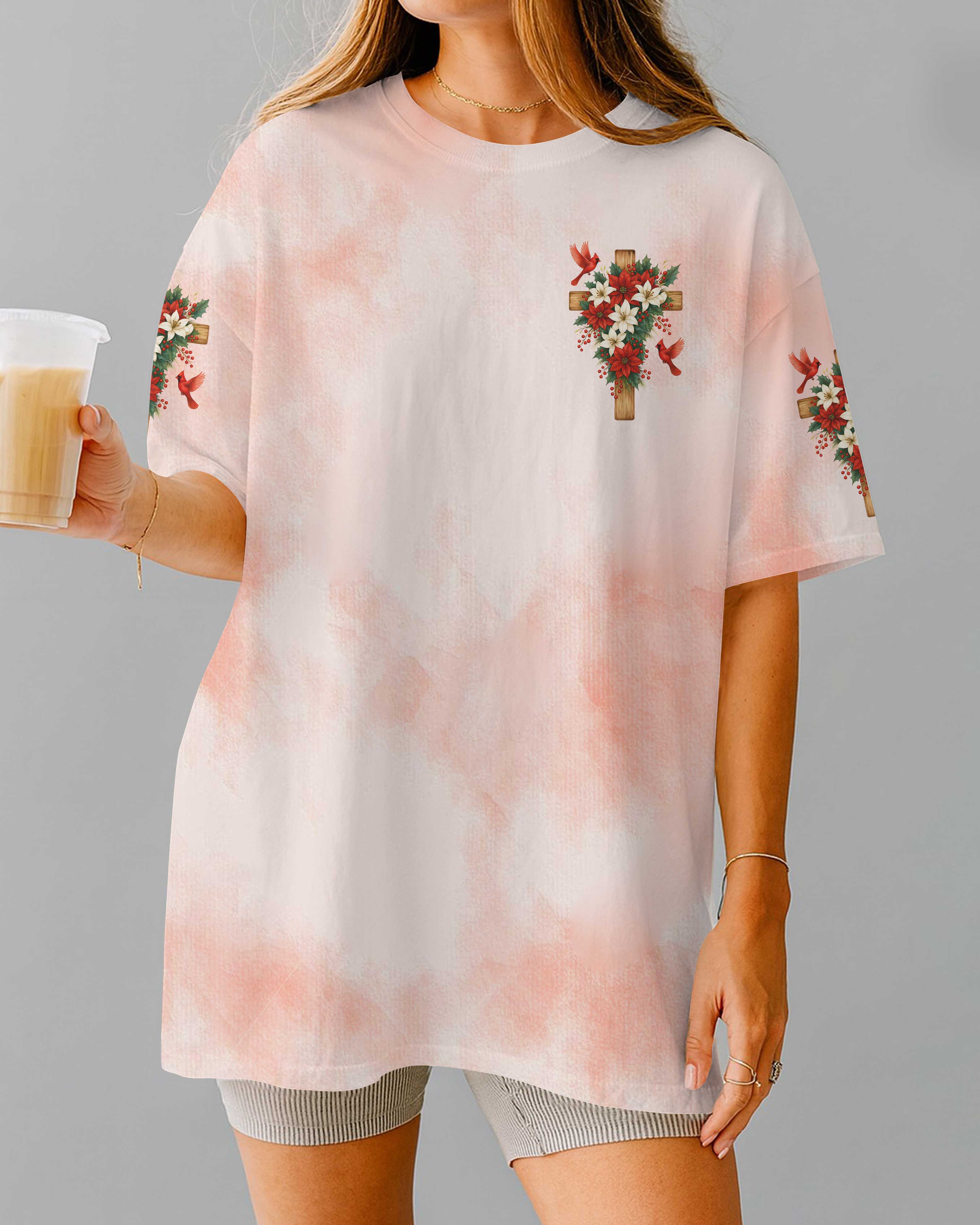 Cardinals Appear When Angels Are Near All Over Print T-Shirt