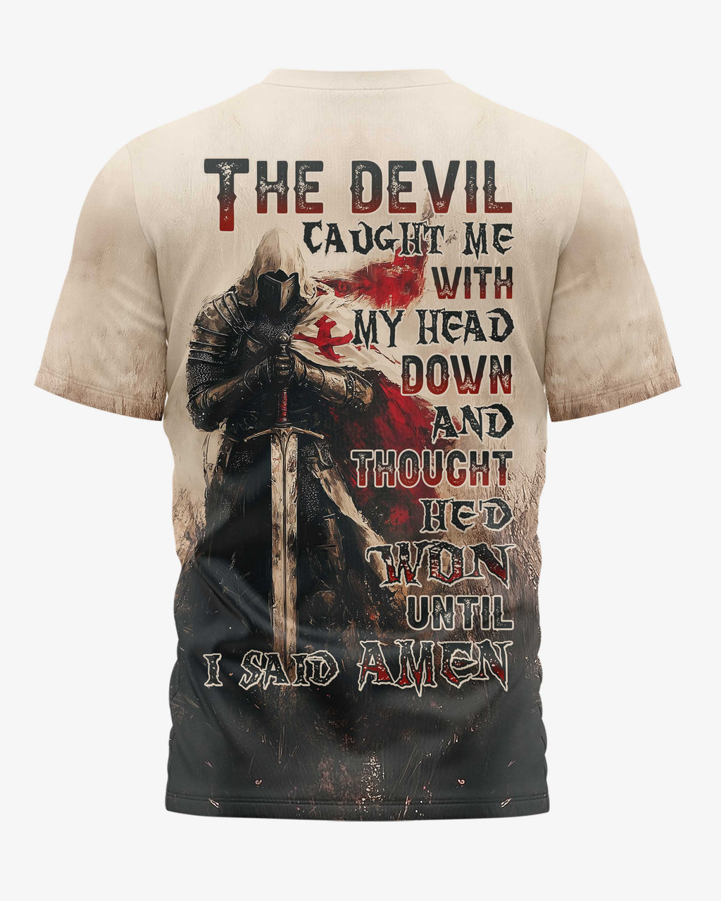 The Devil Caught Me All Over Print T-Shirt