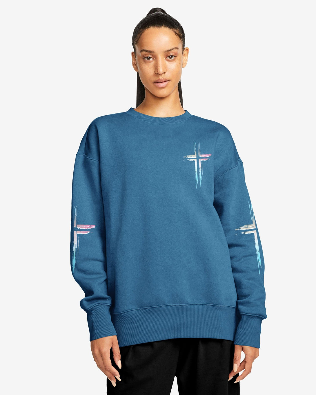 Unchanging In A Changing World All Over Print Sweater - Christ Color