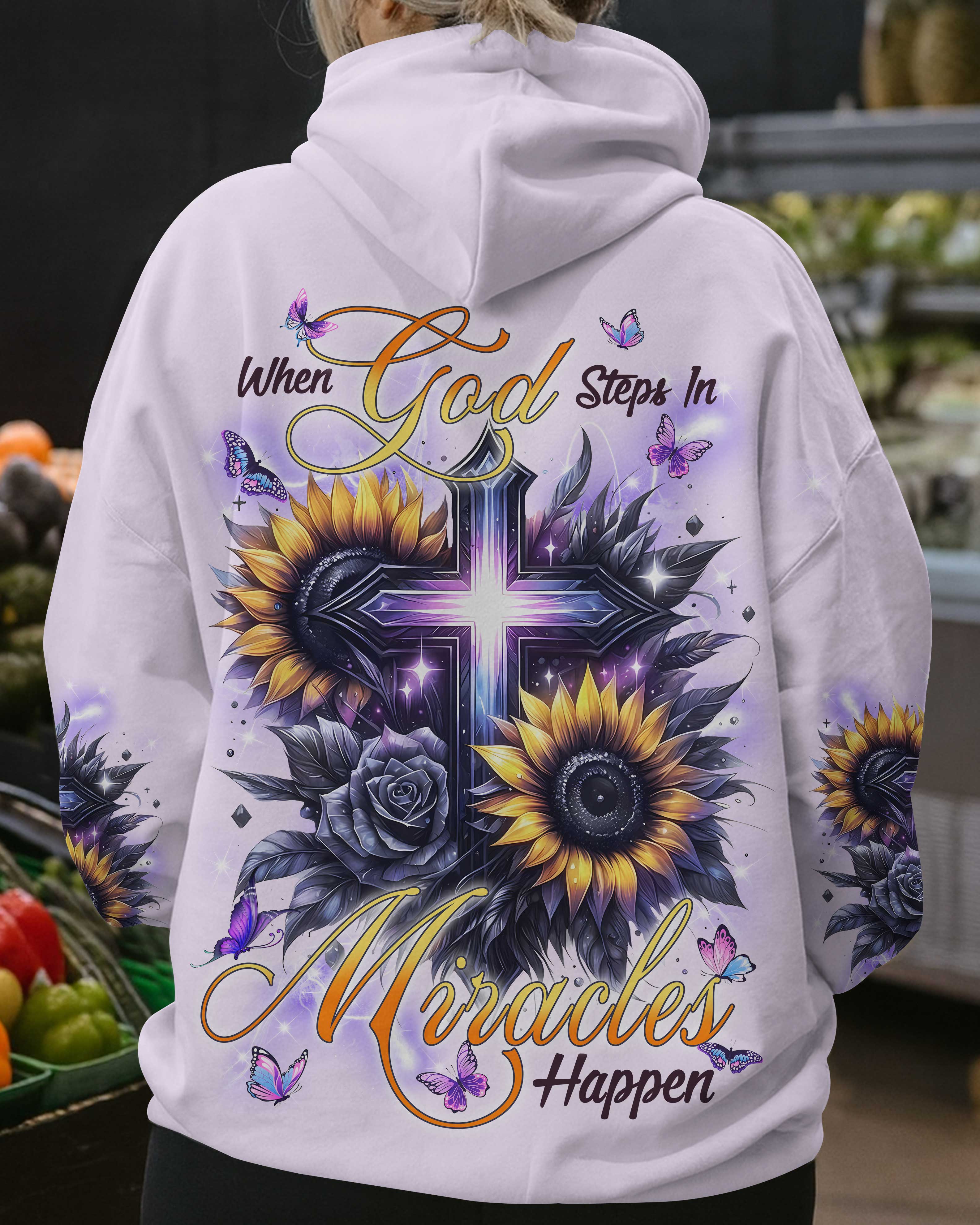 When God Steps In Miracles Happen T-Shirts