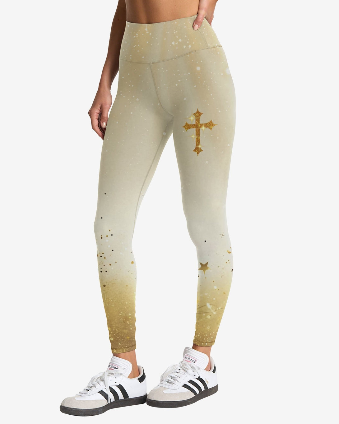 From Suffering To Glory All Over Print Leggings - Christ Color