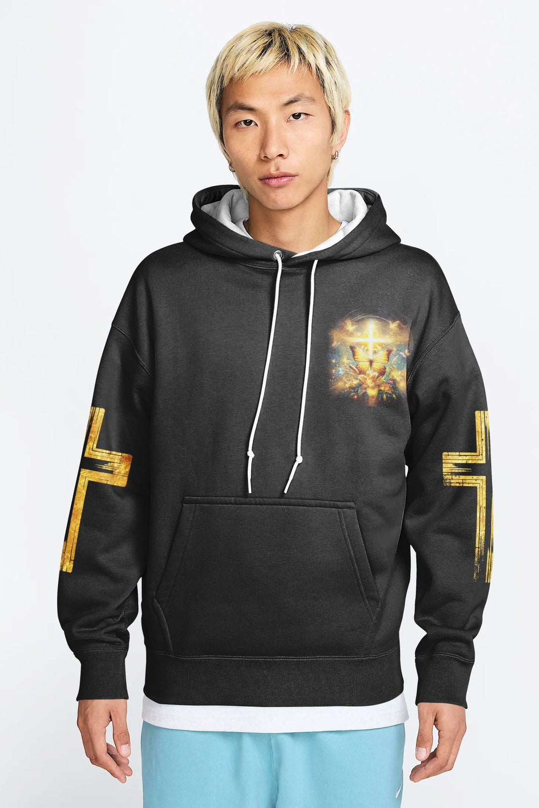 God Steps In Miracles Happen All Over Print Hoodie - Christ Color