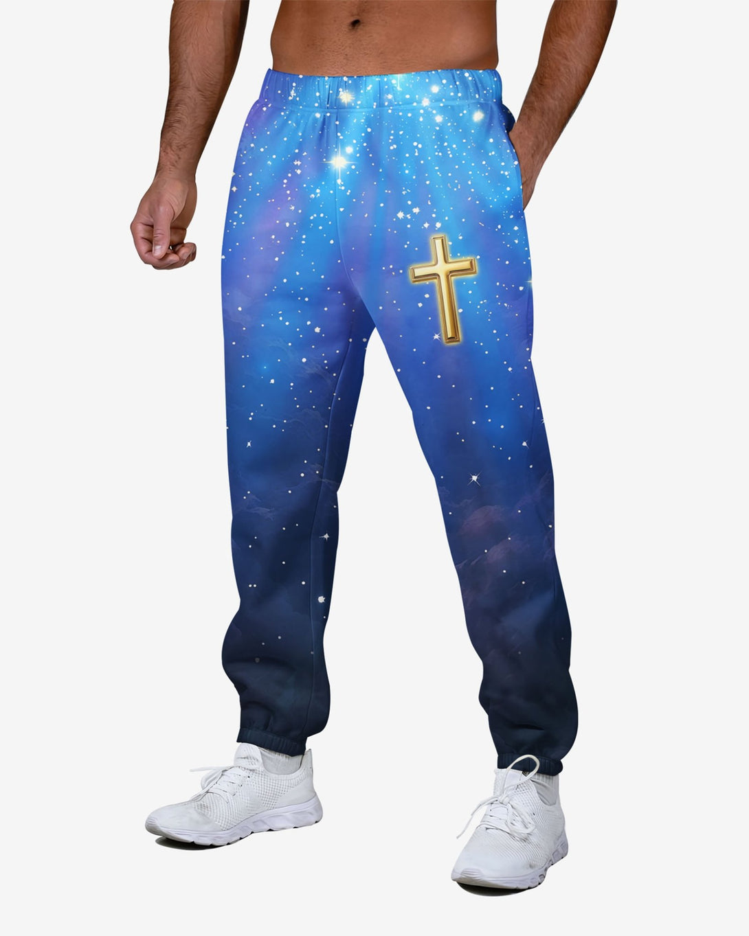 Faith Can Move Mountains All Over Print Jogger Pants - Christ Color