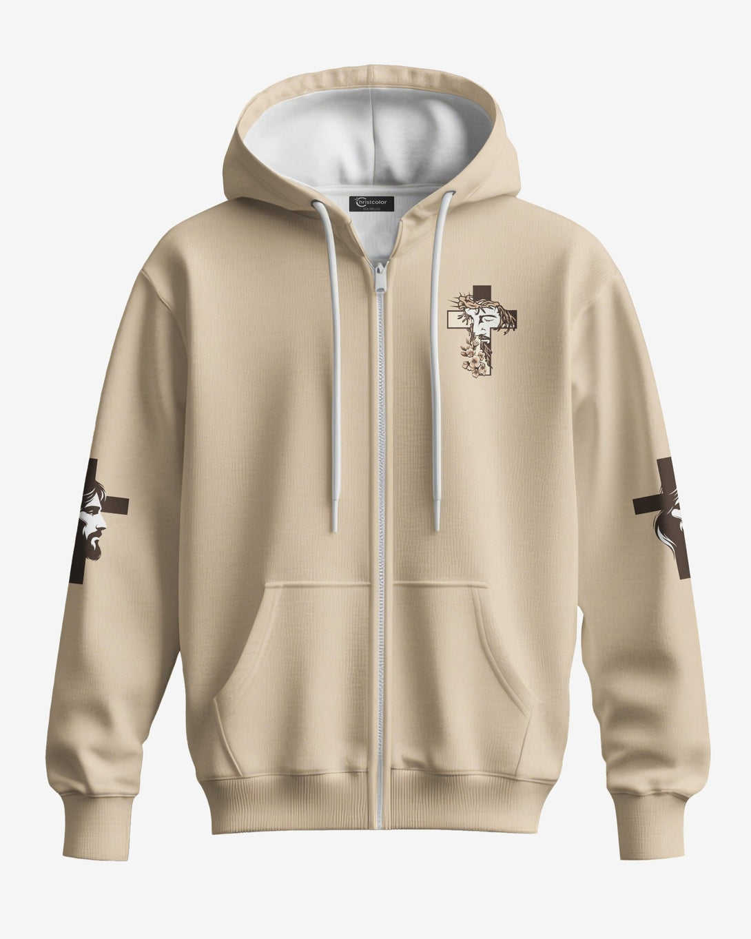 I Am His And He Is Mine All Over Print Zip Hoodie - Christ Color