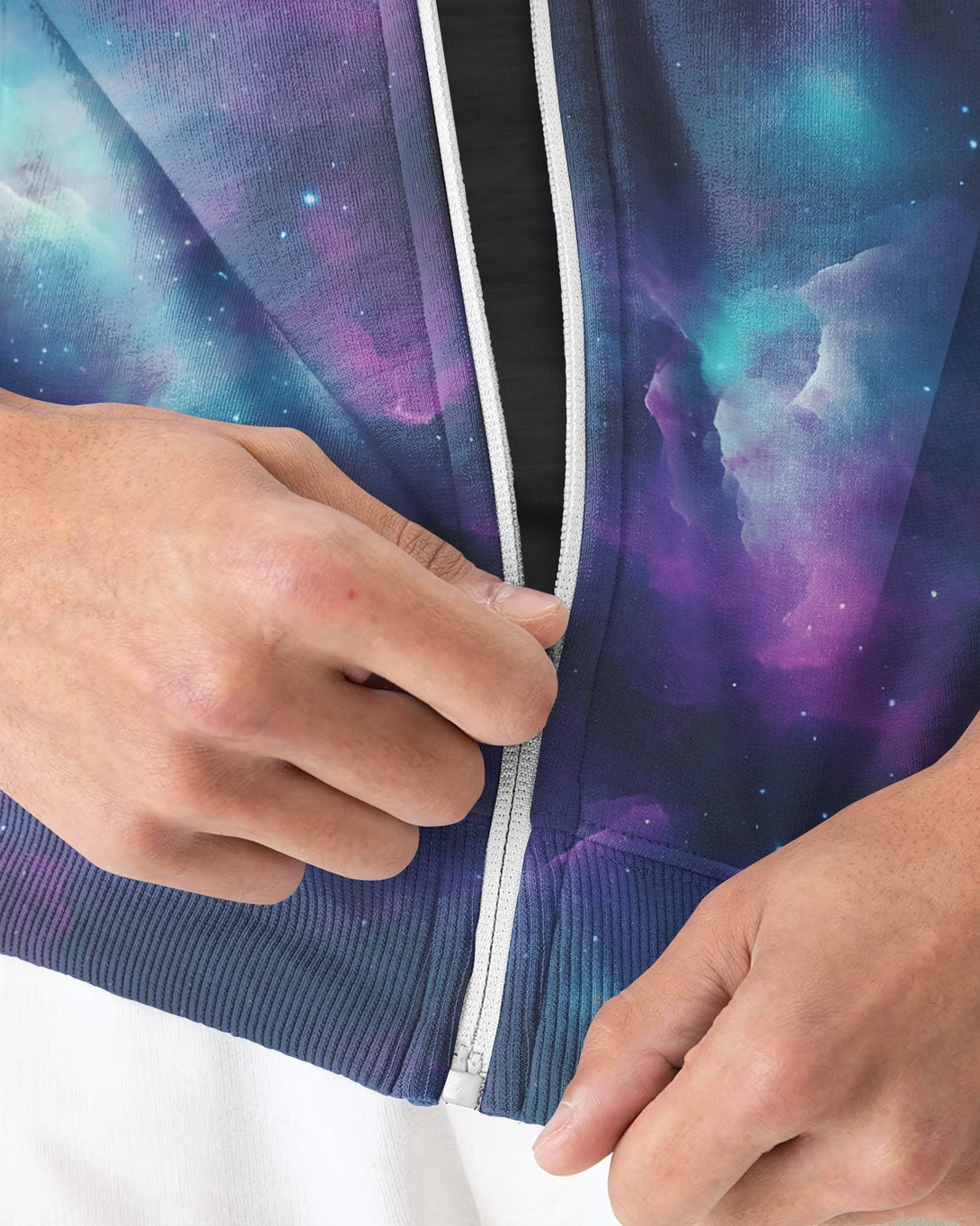 For We Walk By Faith Not By Sight All Over Print Zip Hoodie - Christ Color