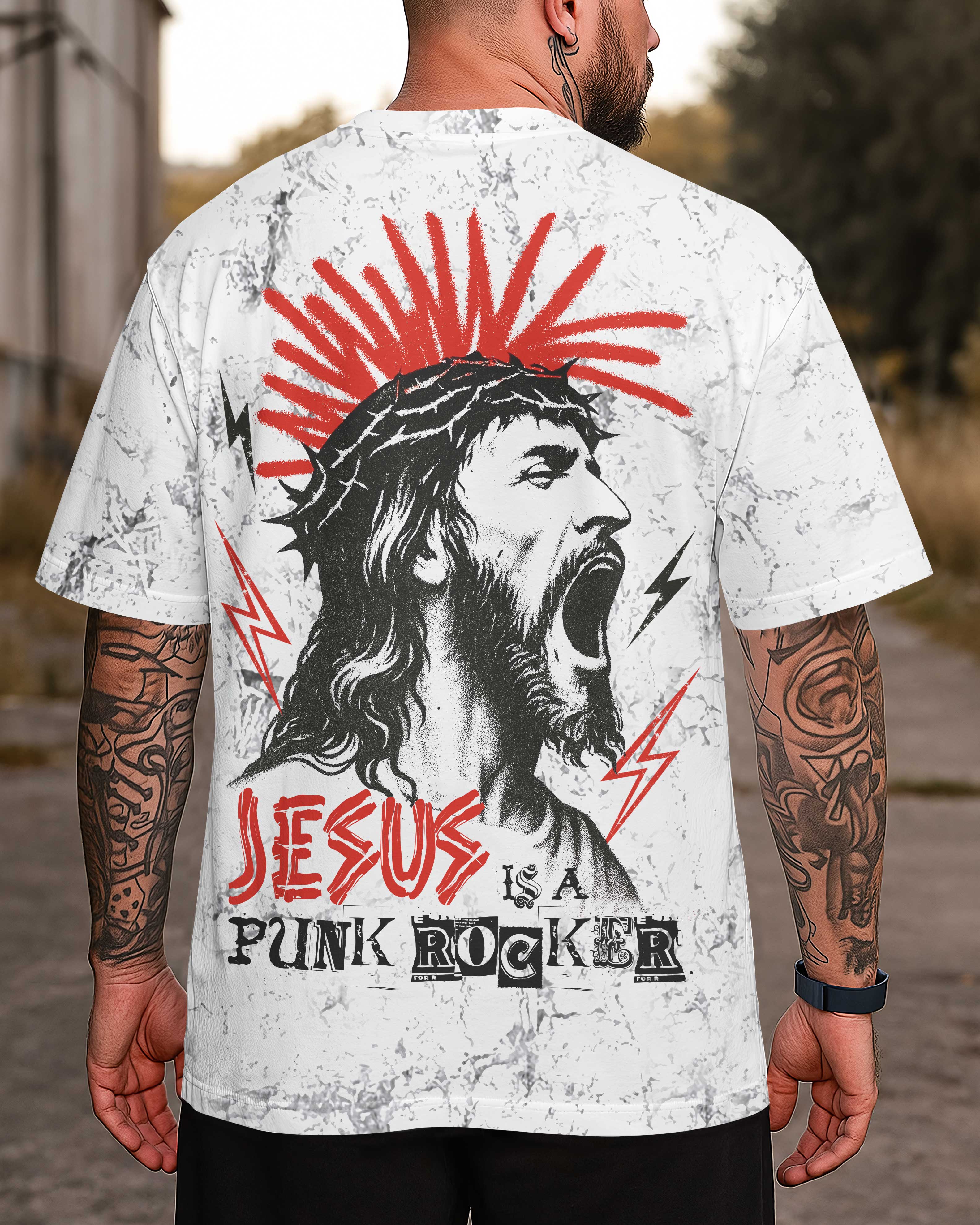 Jesus Is A Punk Rocker T-Shirt