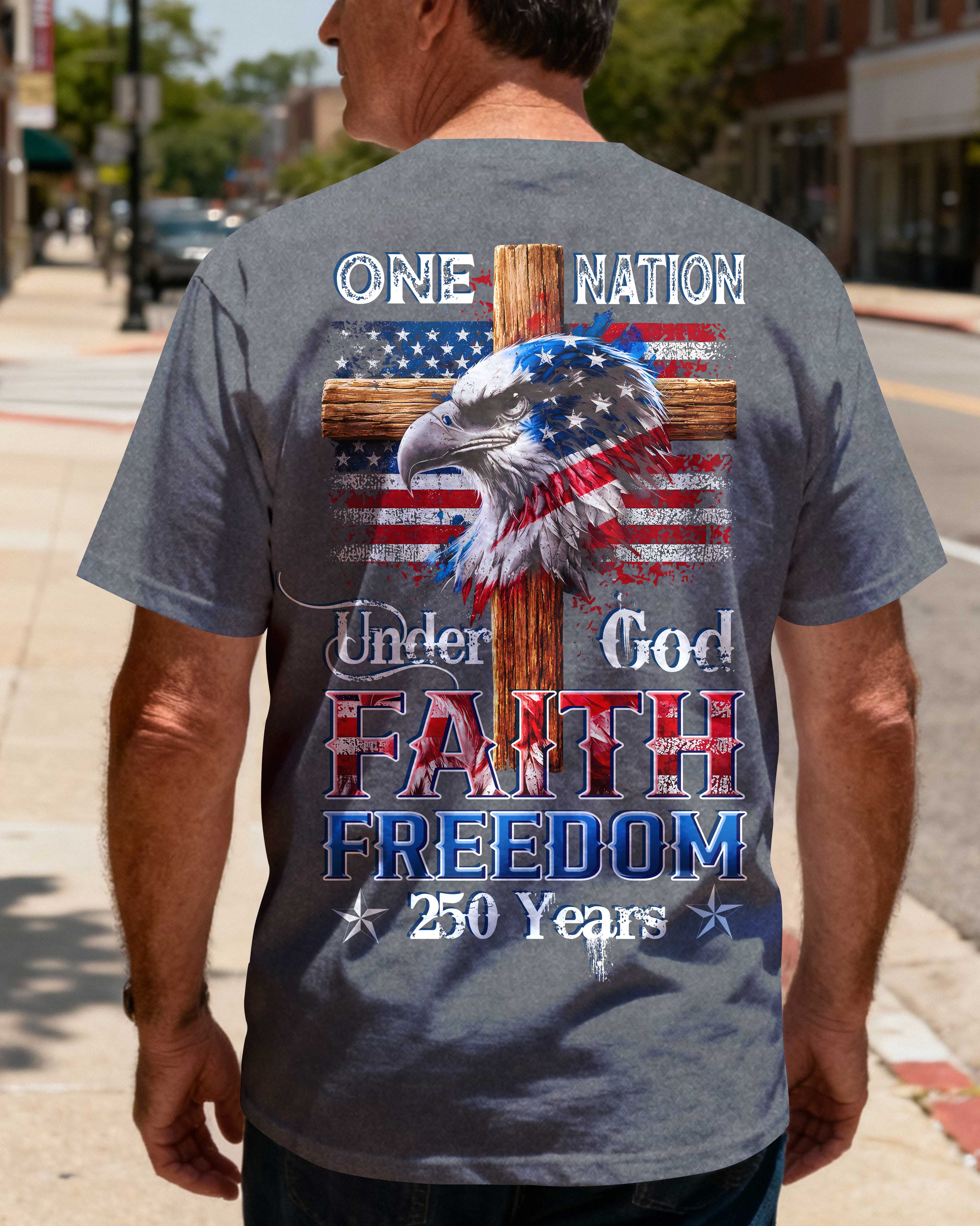 Patriotic Cross Eagle T-shirt T-Shirt