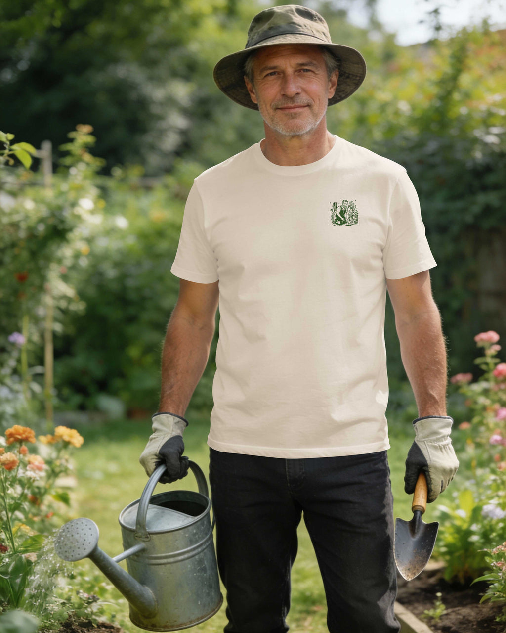 I'm A Simple Man I Garden With My Hands And Believe In Jesus T-Shirt