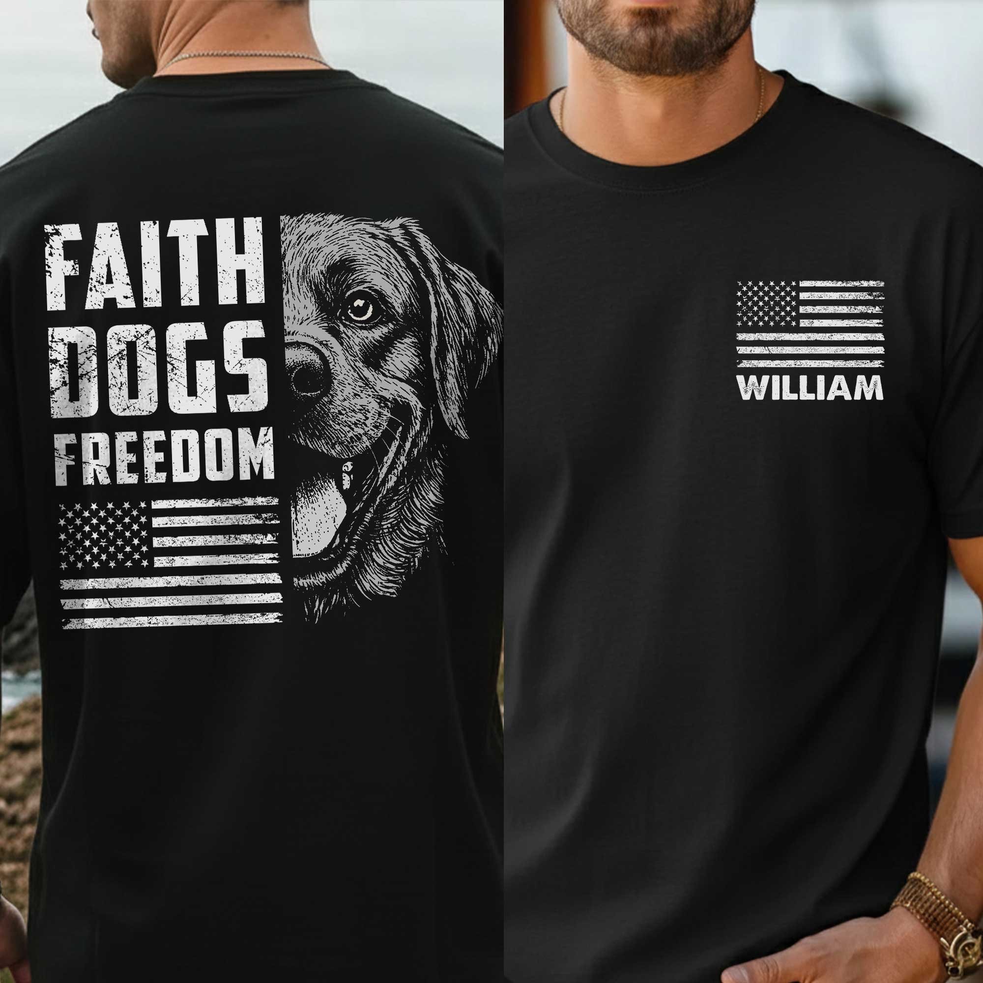 Faith Dogs Freedom T-shirt