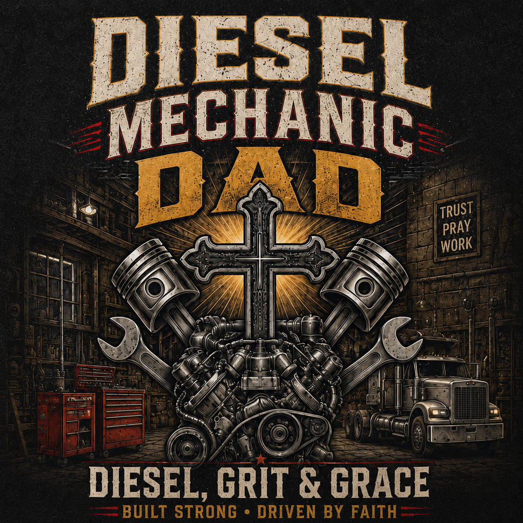 Diesel Mechanic Dad T-Shirt