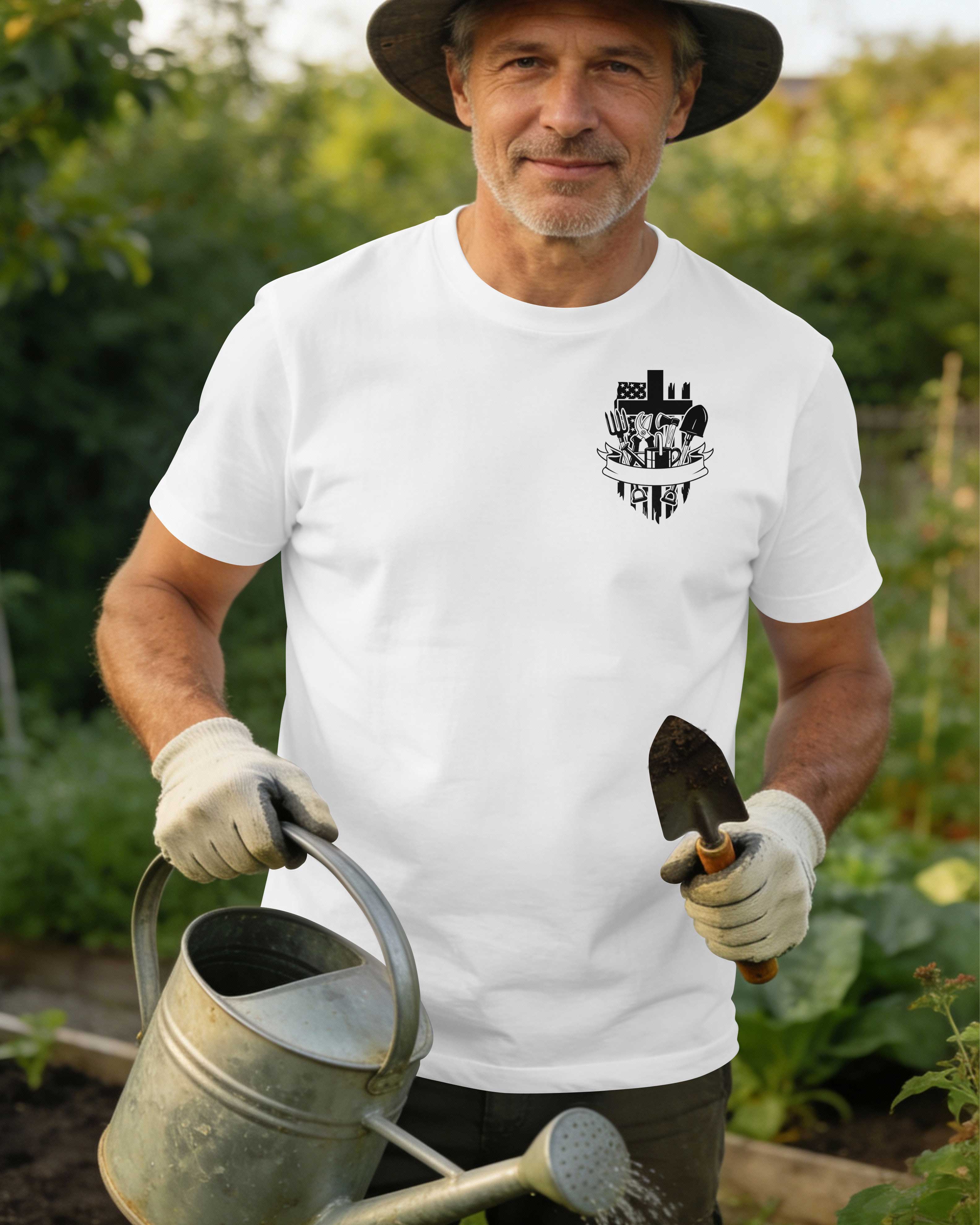 I Work The Soil Each Day And Christ Works Steadily On My Soul T-Shirt