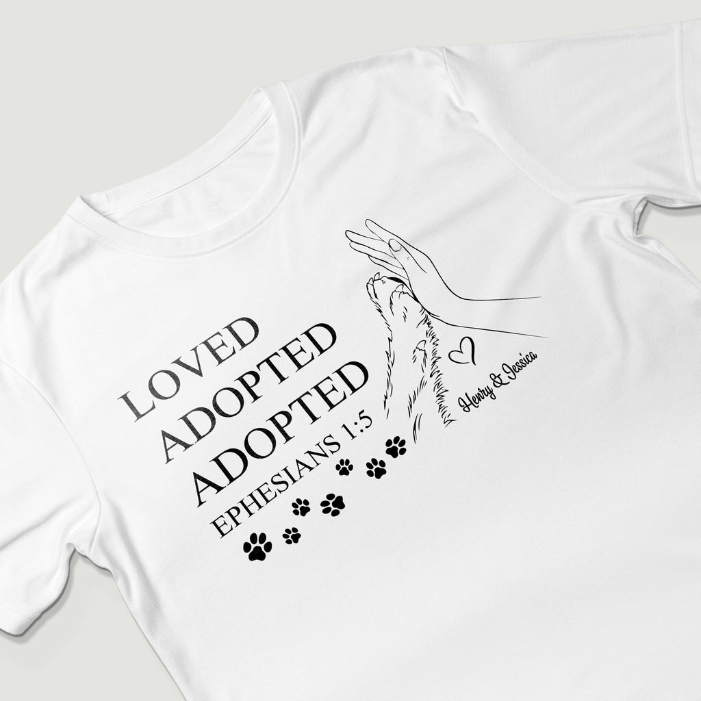 Loved Chosen Adopted Dog Lovers Personalized T-Shirt