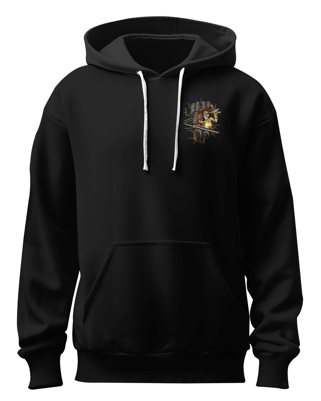 Lineman Protected By Faith Powered By God Hoodie
