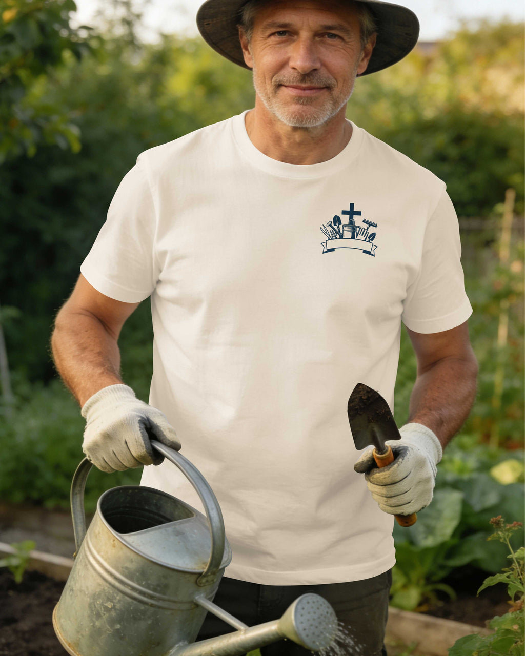 I Tend The Garden Before Me While Christ Tends The Heart Within Me T-Shirt