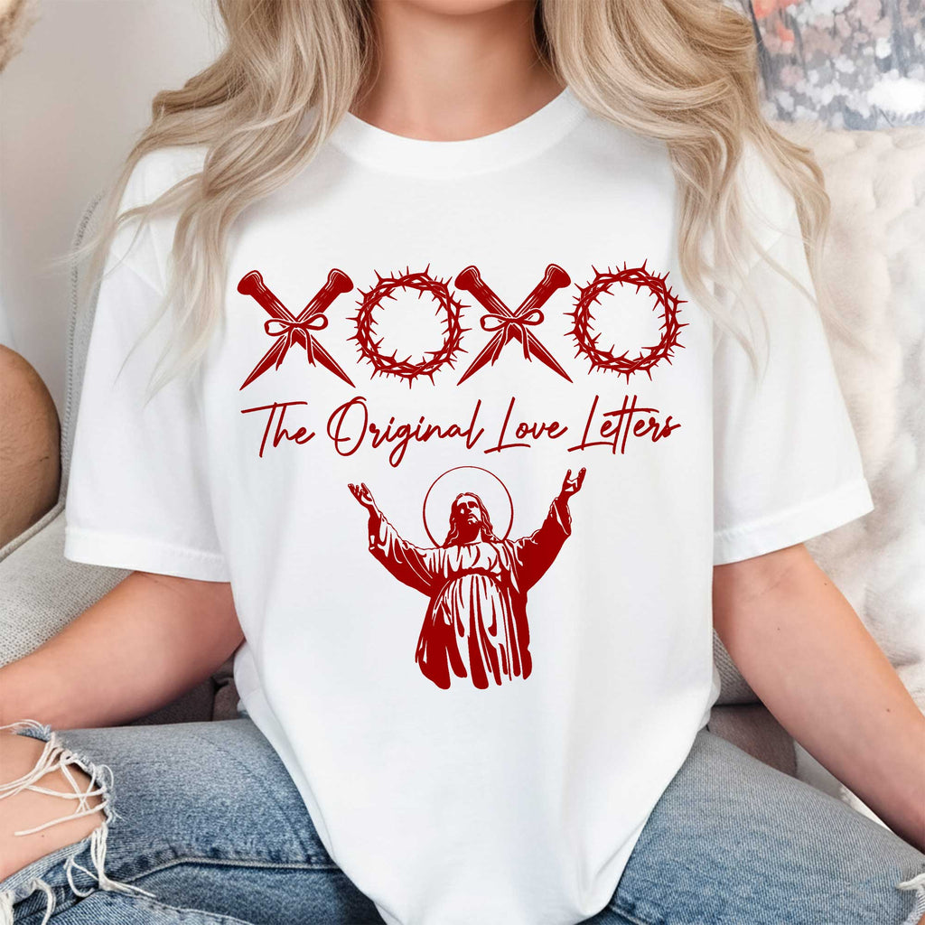 Xoxo The Original Love Letters Couple T-Shirt