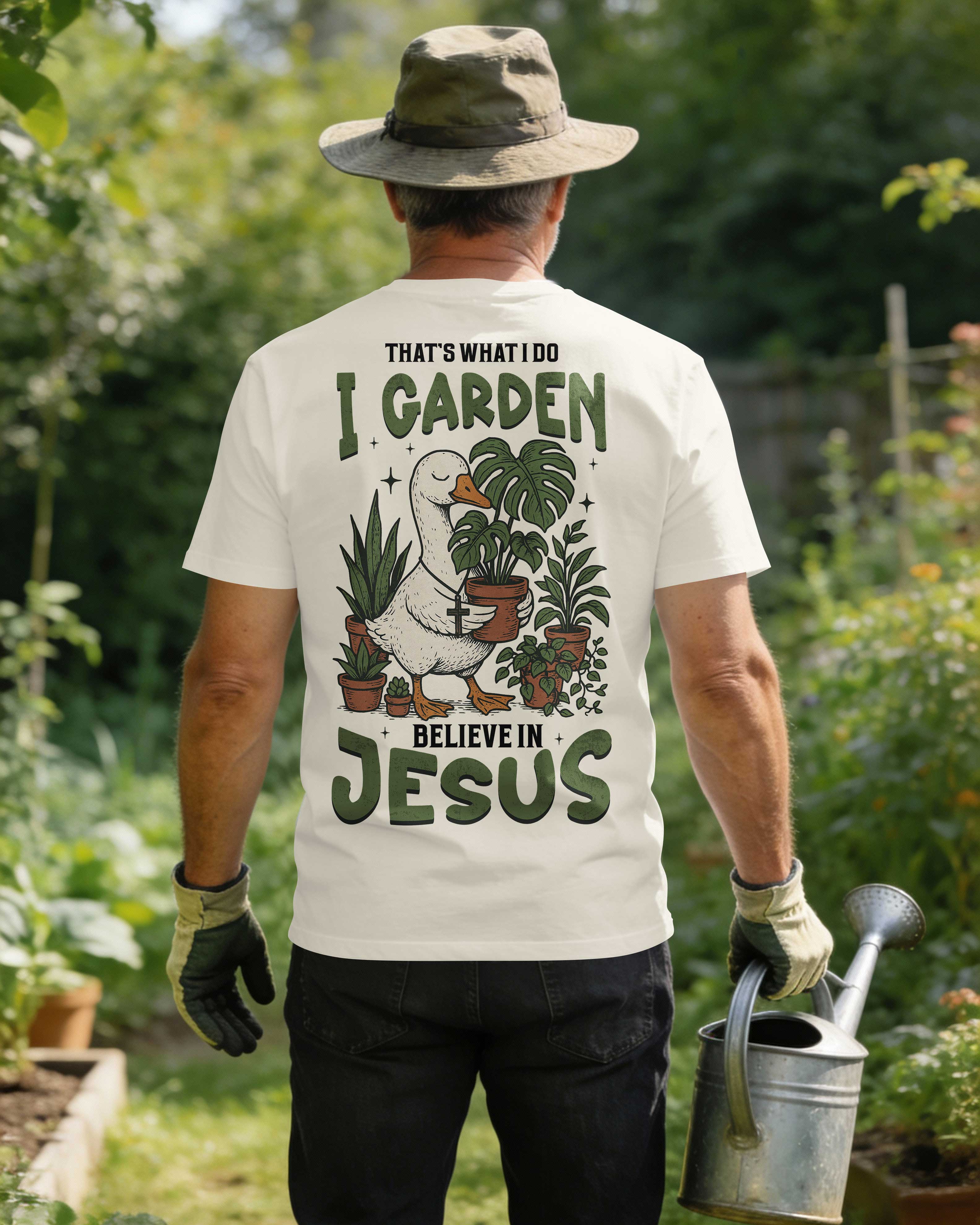 That's What I Do I Garden Believe In Jesus T-Shirt