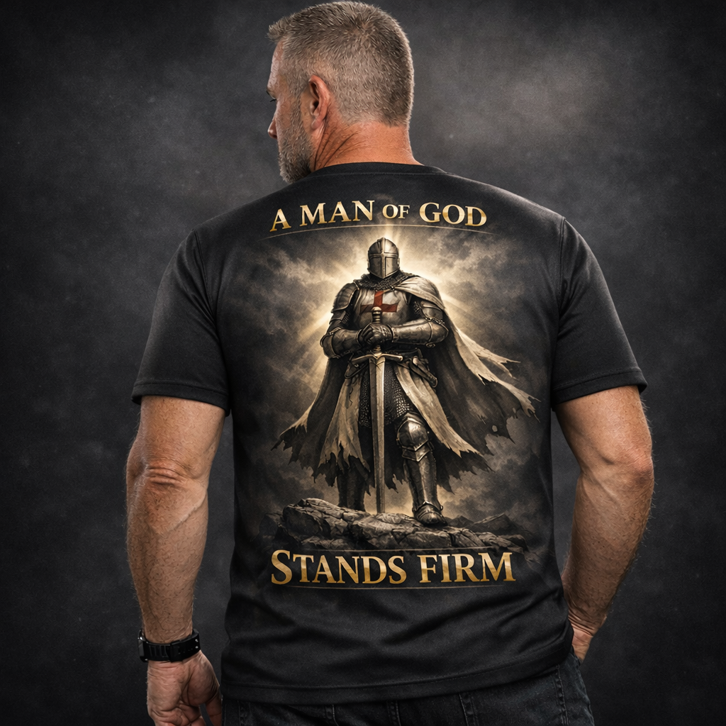 A Man Of God Stands Firm T-Shirt