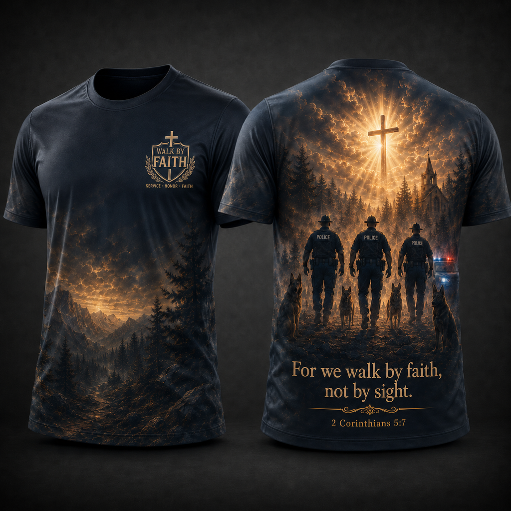 For We Walk By Faith, Not By Sight T-Shirt