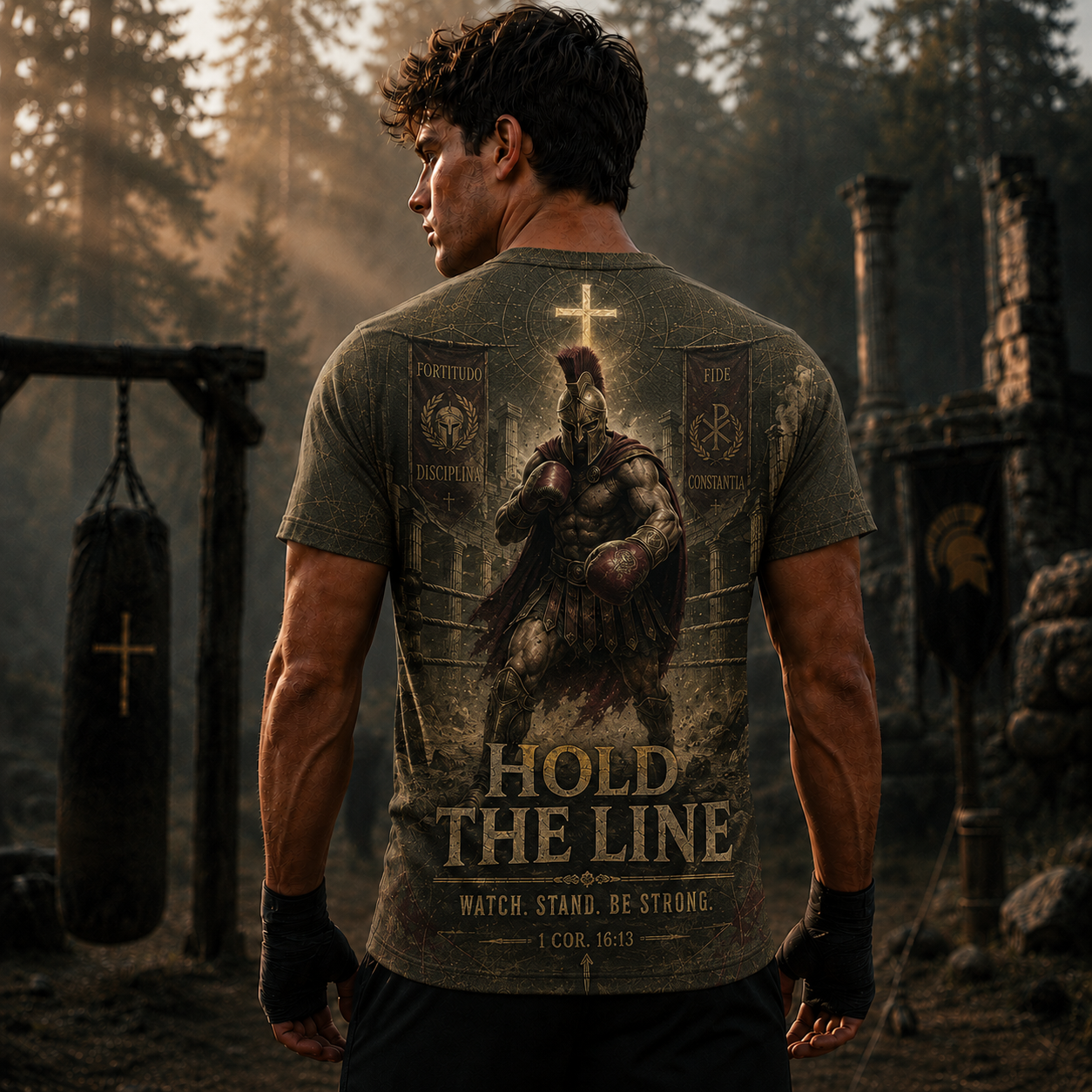 Hold THe Line Watch-Stand-Be Strong T-Shirt