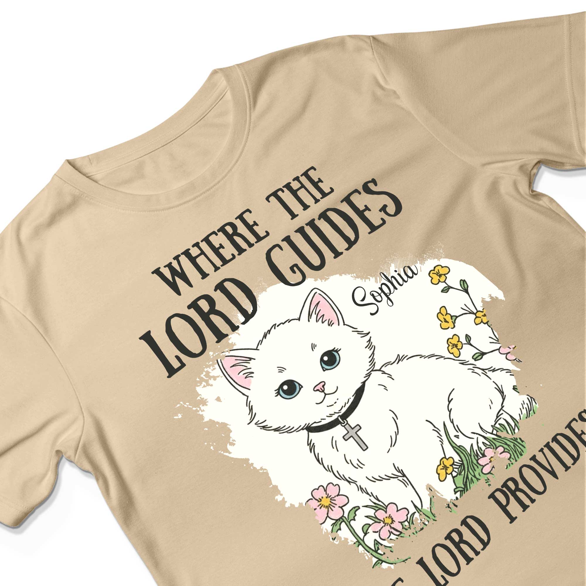 Where The Lord Guides The Lord Provides Sophia T-Shirt