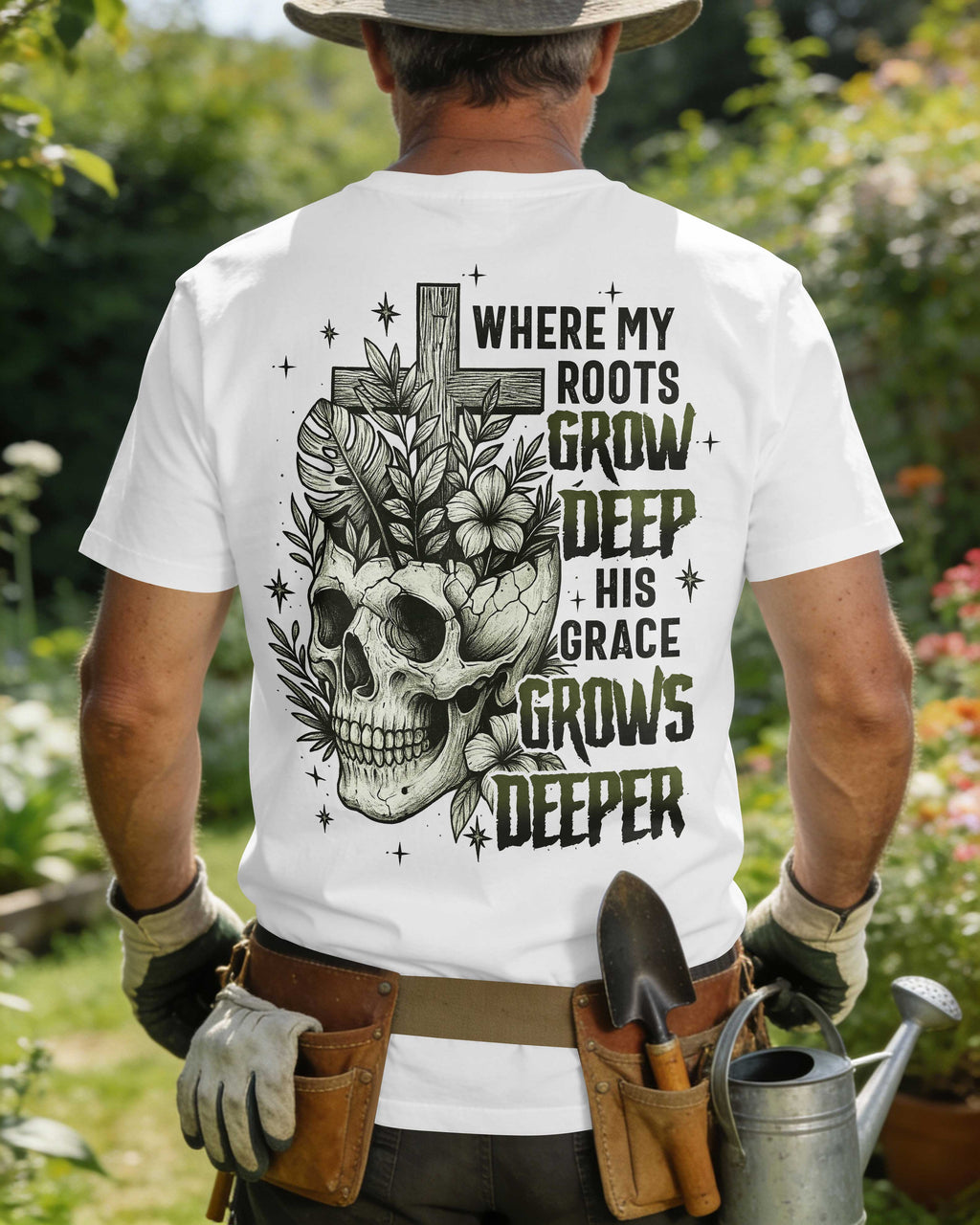 Where My Roots Grow Deep His Grace Grows Deeper T-Shirt