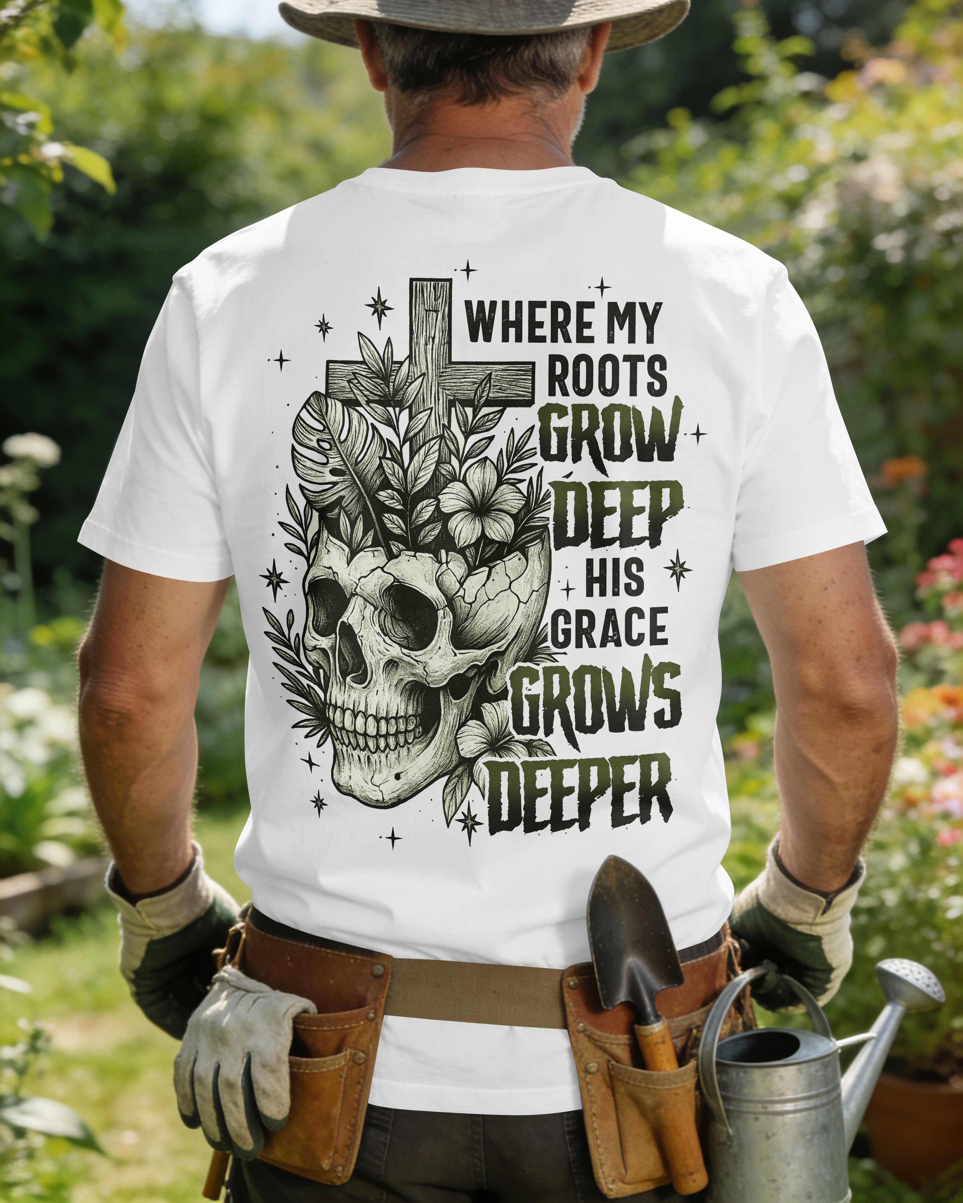 Where My Roots Grow Deep His Grace Grows Deeper T-Shirt