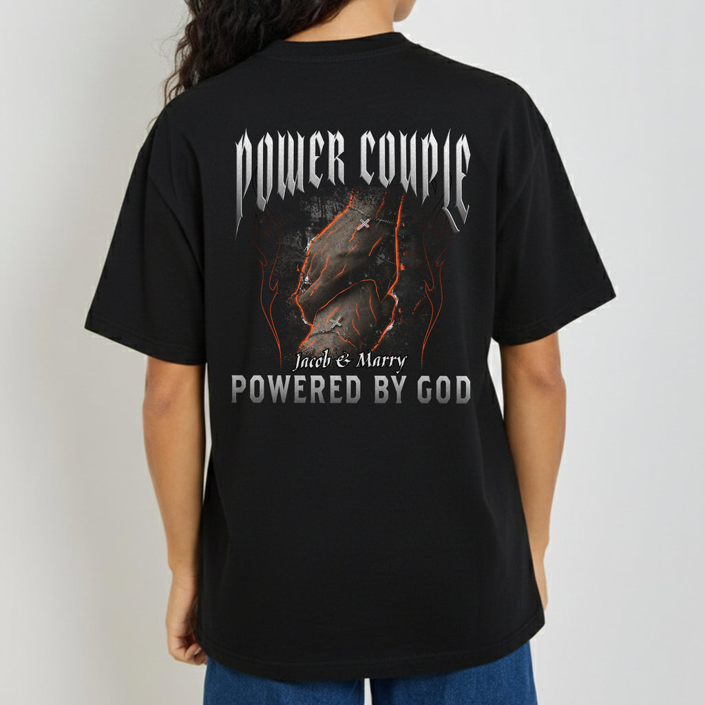 Power Couple Powered By God T-Shirt