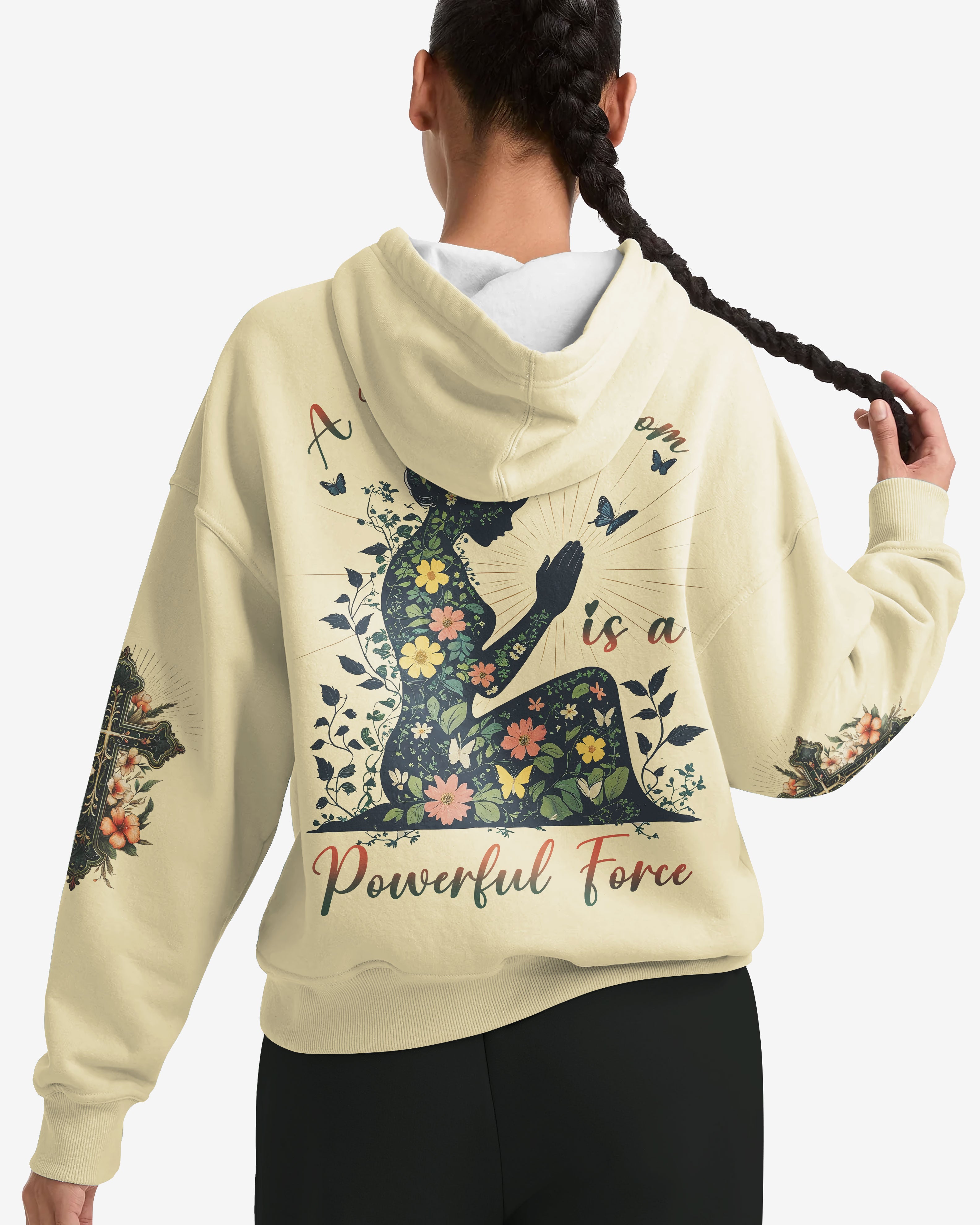 A Praying Mom is a Powerful Force Hoodie