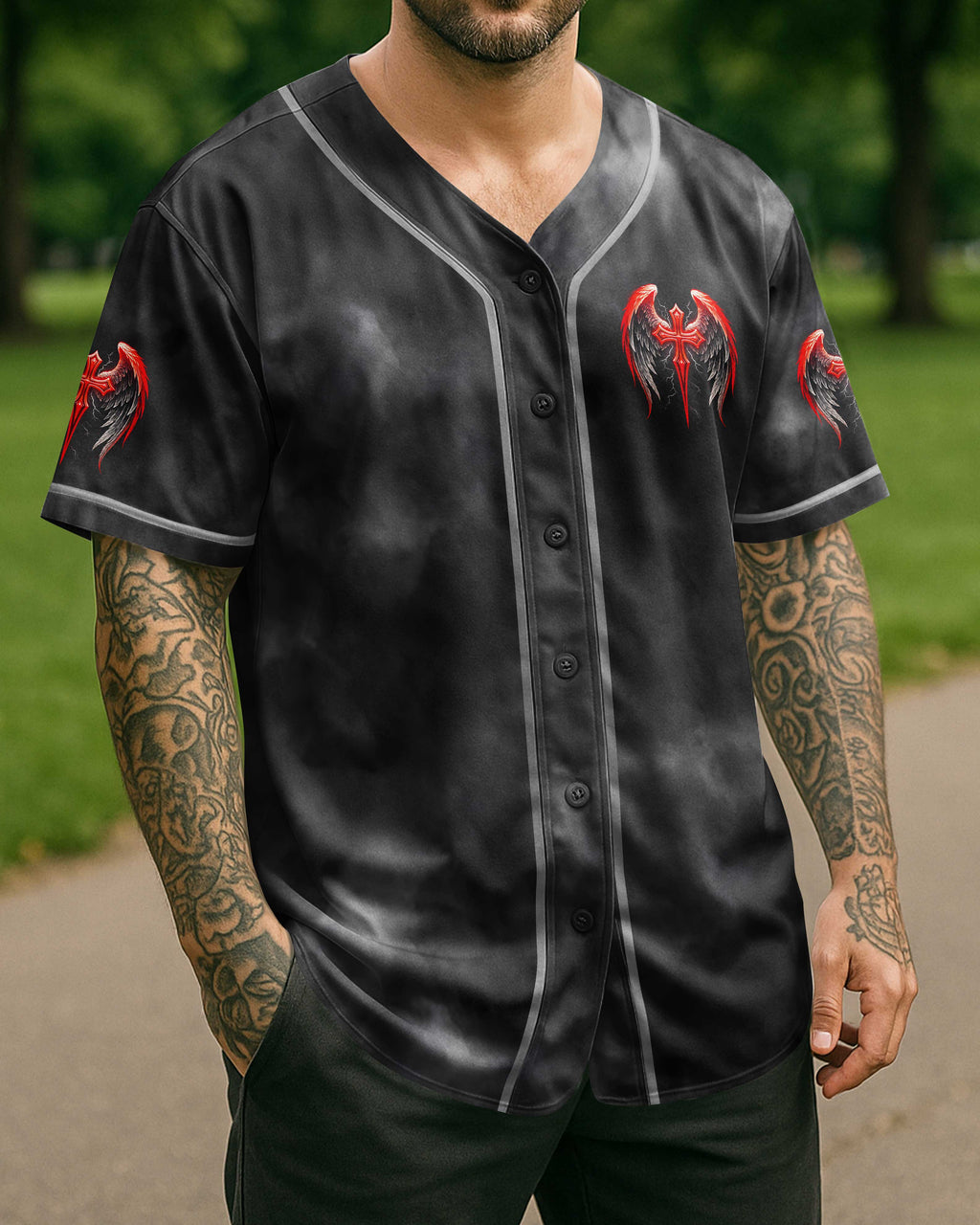 Forgiven All Over Print Jersey