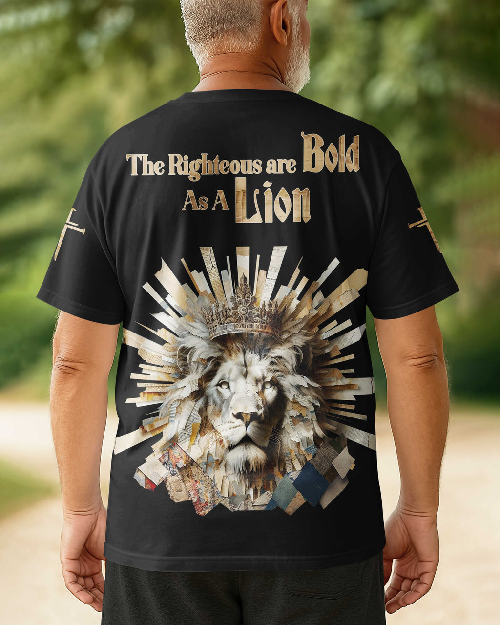 The Righteous Are Bold As A Lion All Over Print T-shirt