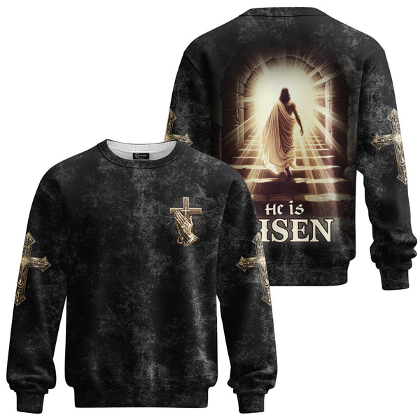 He Is Risen All Over Print Sweater