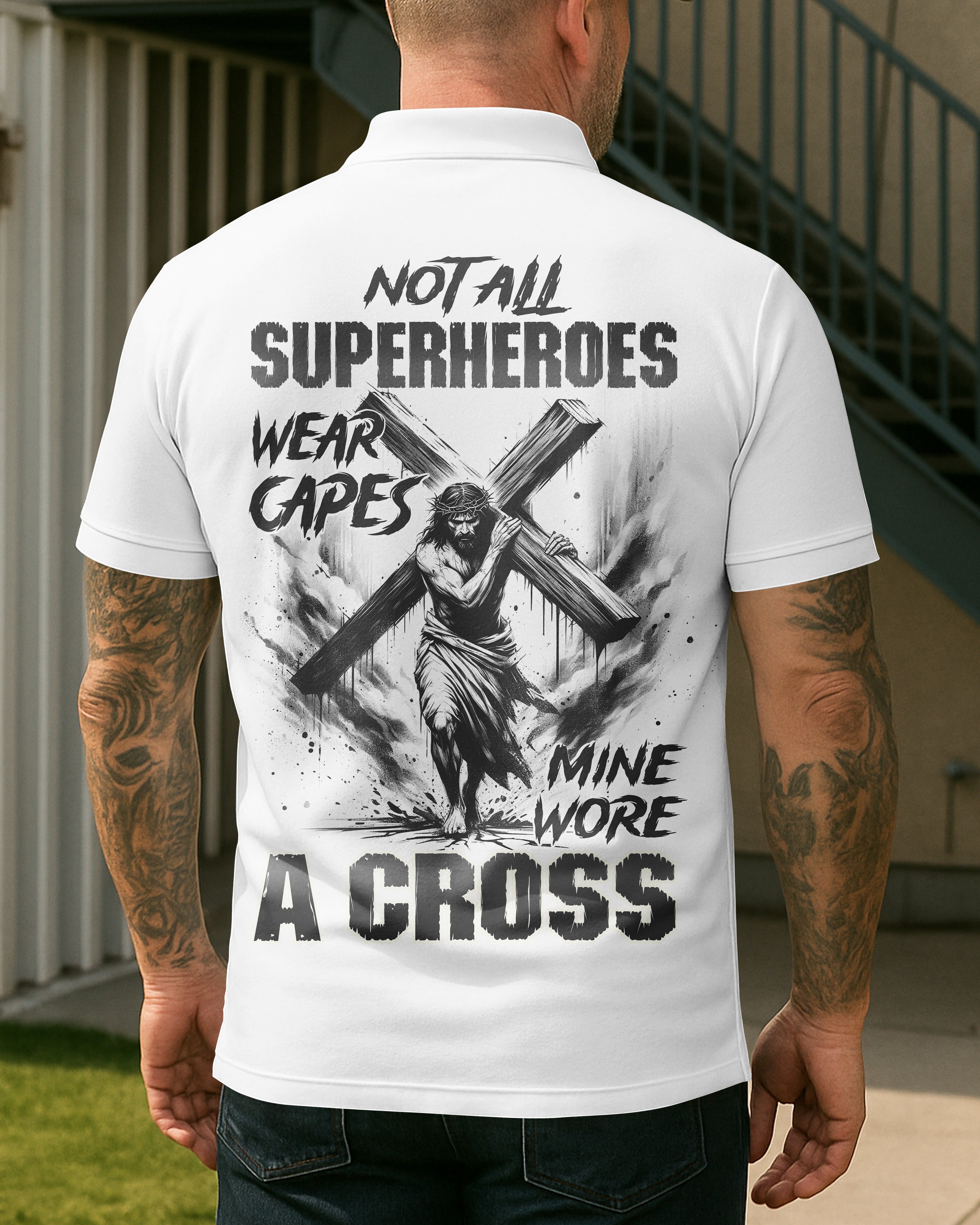 Not All Superheroes Wear Capes All Over Print Polo T-Shirt