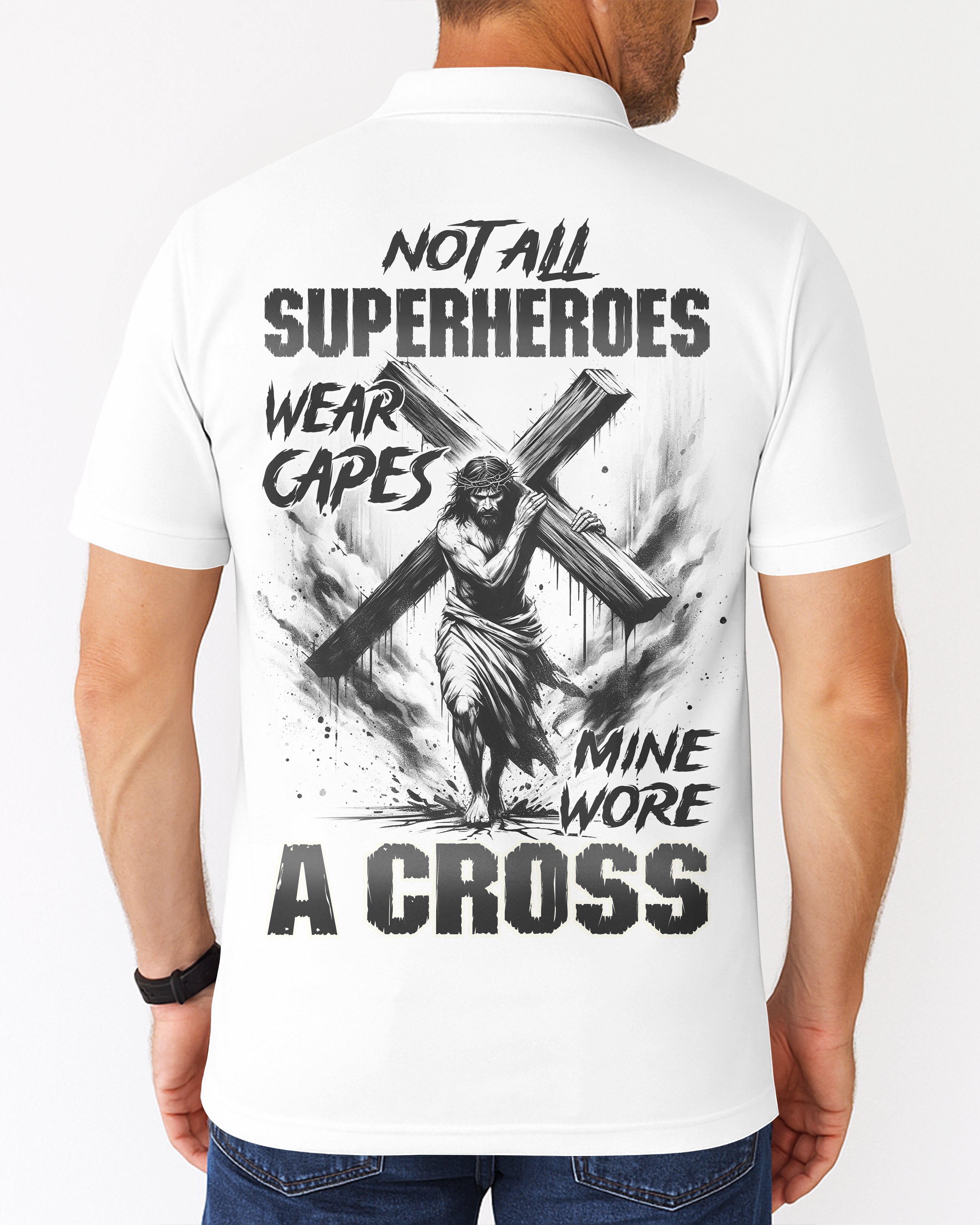 Not All Superheroes Wear Capes All Over Print Polo T-Shirt
