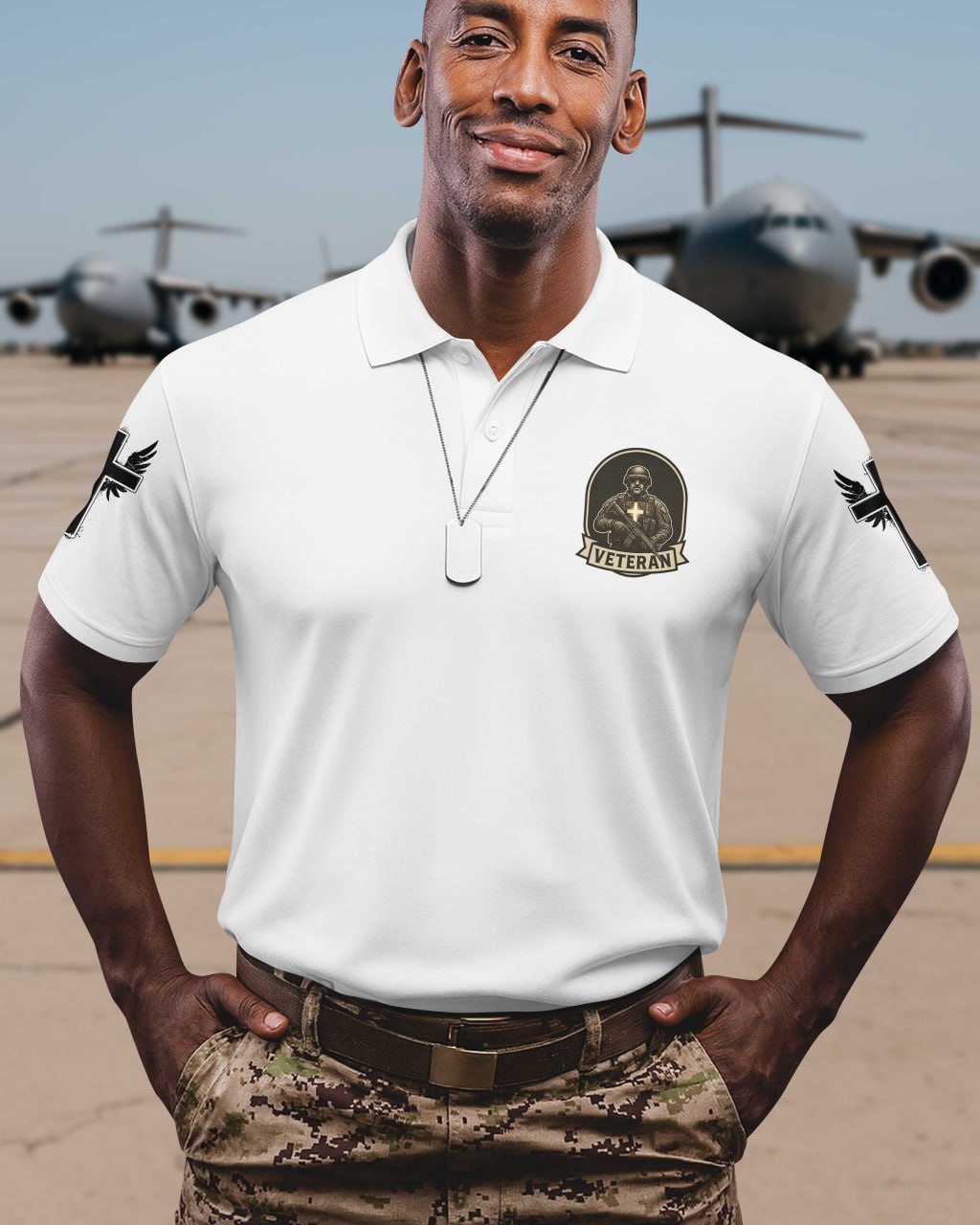 God Took The Strongest Americans Polo
