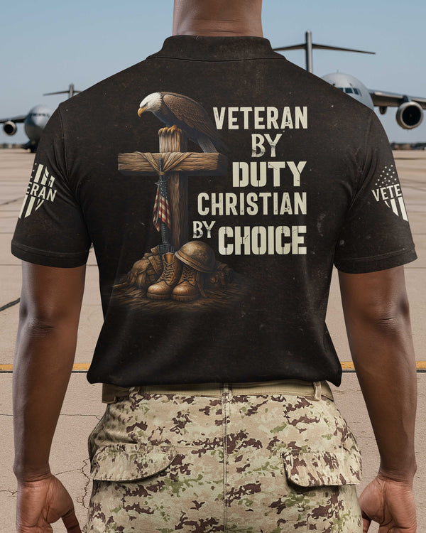 Veteran By Duty Christian By Choice Polo