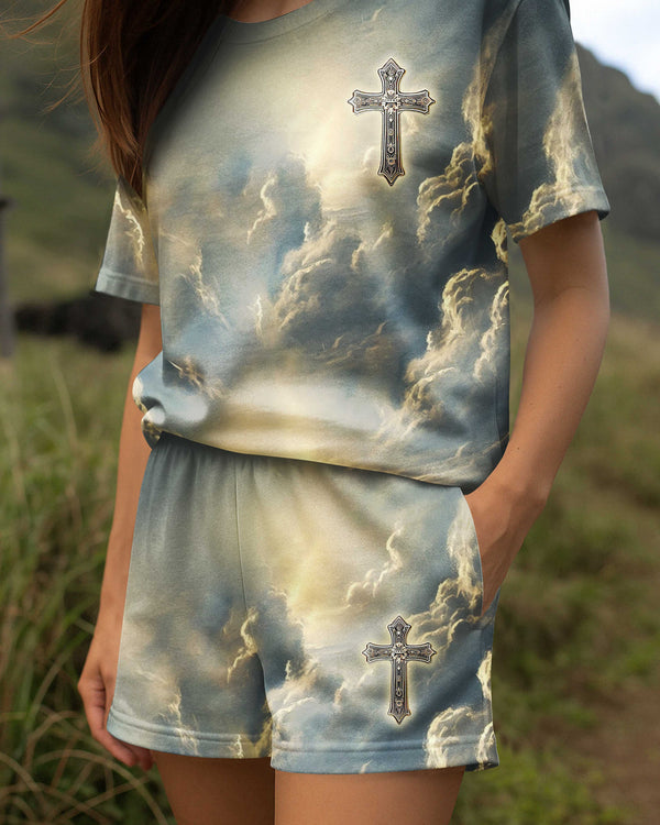 He Died For Me So I'll Live For Him Women Casual Shorts