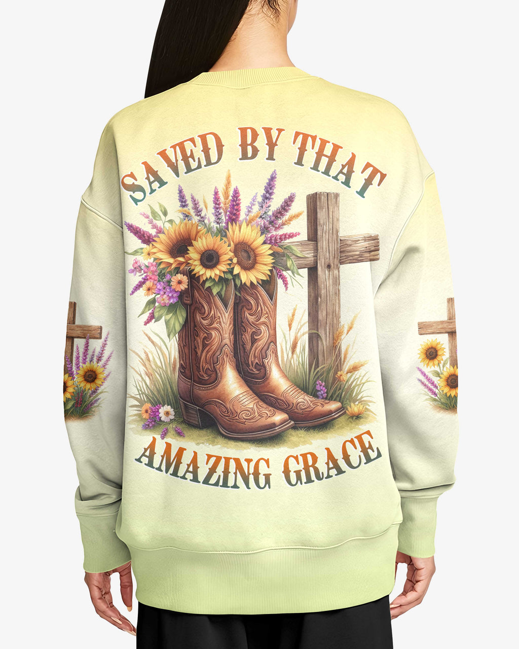 Saved By That Amazing Grace All Over Print T-Shirt