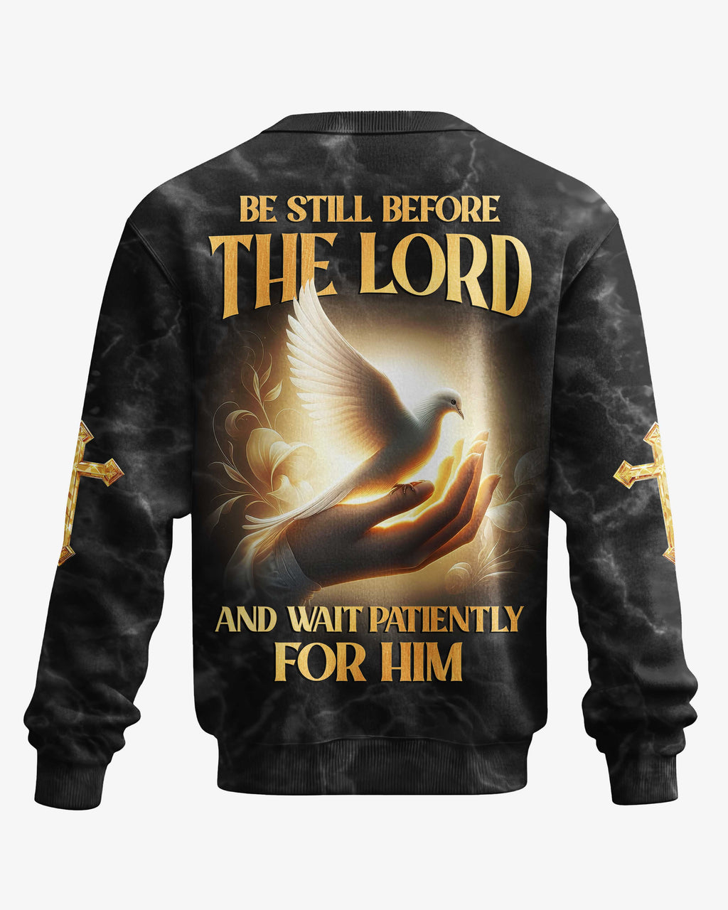 Be Still Before The Lord And Wait Patiently For Him All Over Print T-Shirt