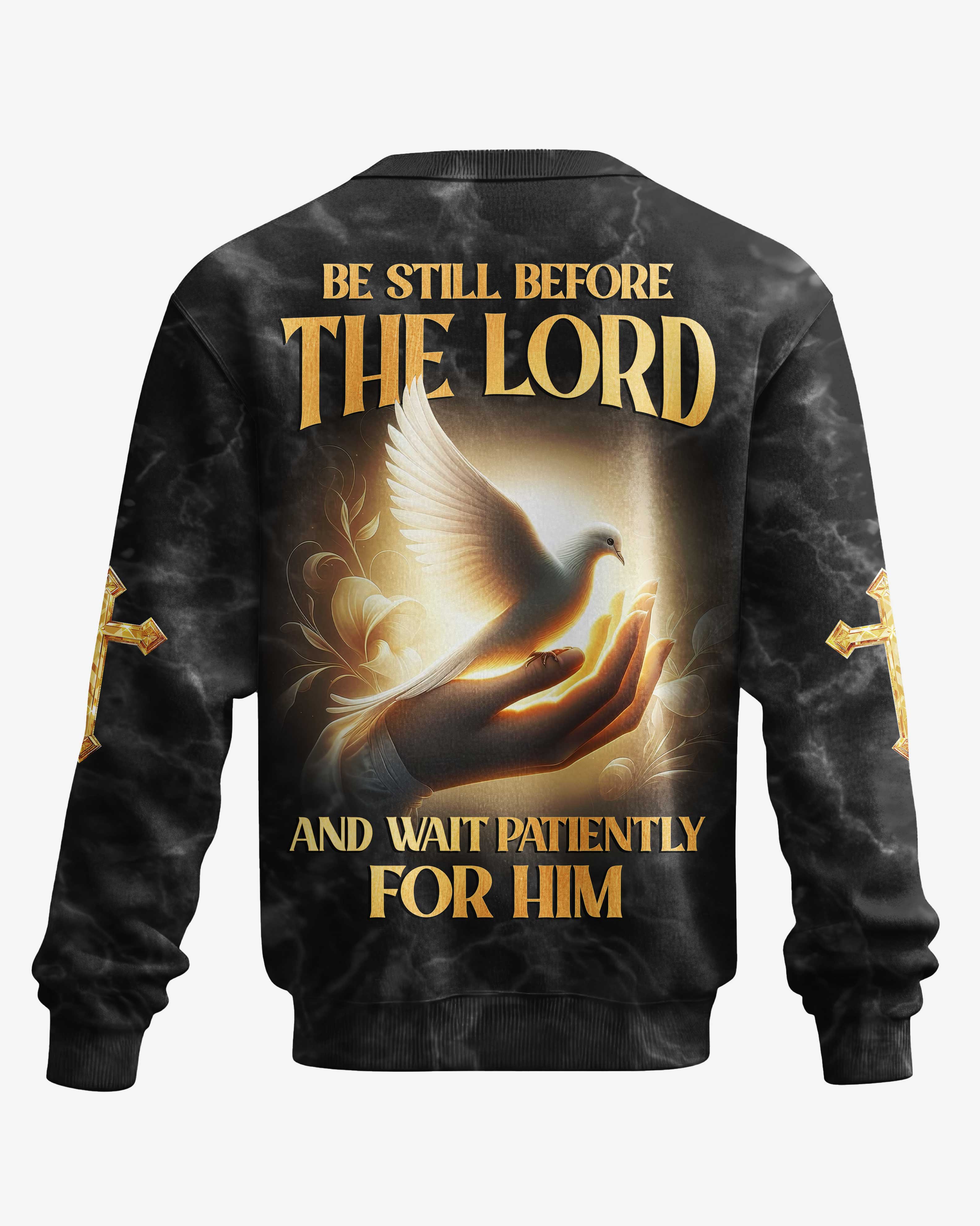 Be Still Before The Lord And Wait Patiently For Him All Over Print T-Shirt