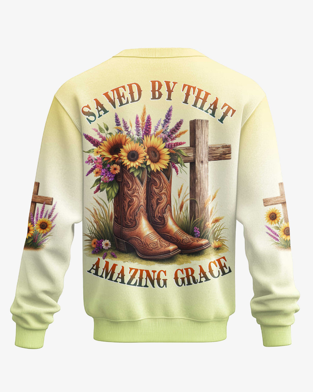 Saved By That Amazing Grace All Over Print T-Shirt