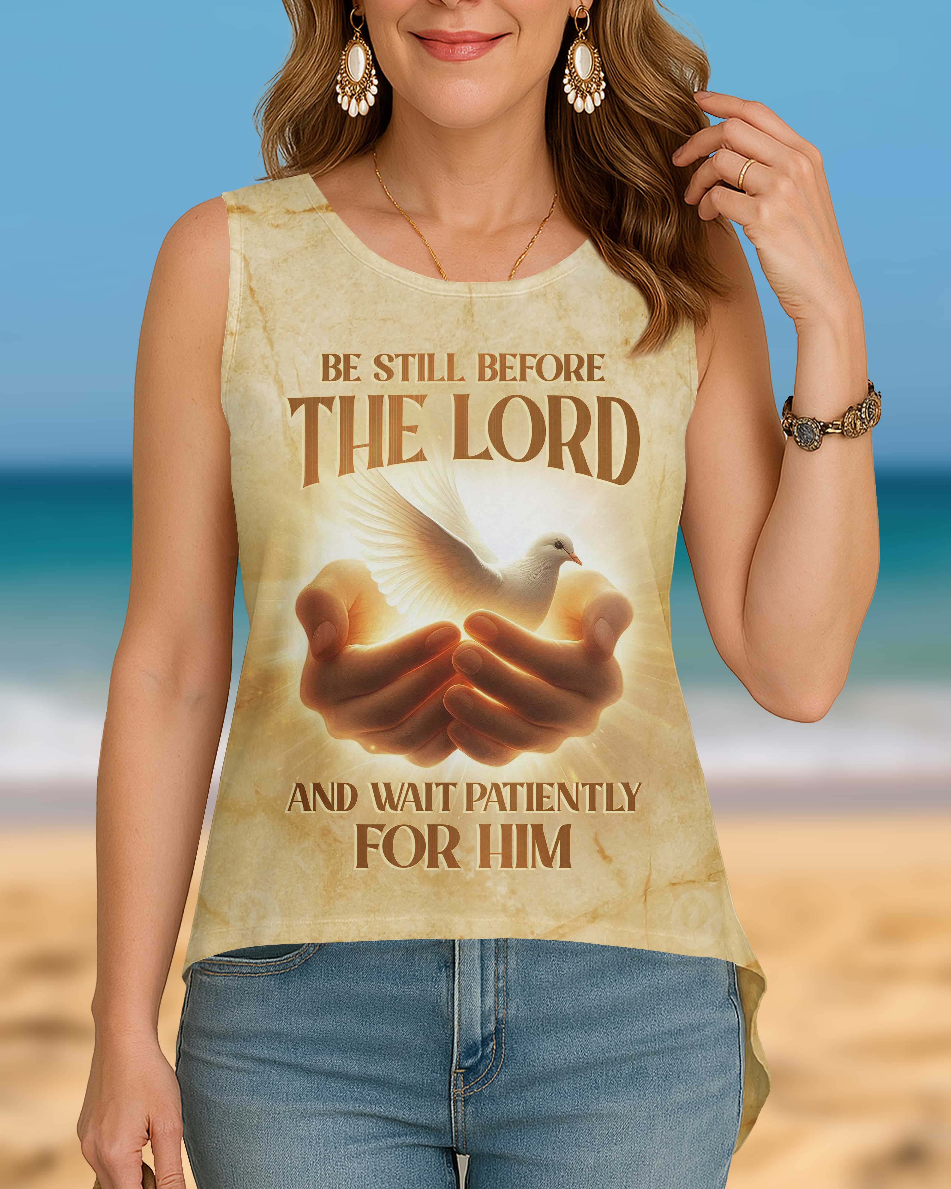 Be Still Before The Lord And Wait Patiently For Him T-Shirt