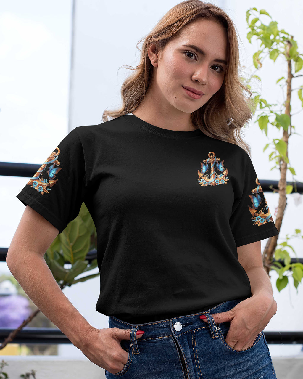 Jesus Is My Anchor All Over Print T-shirt