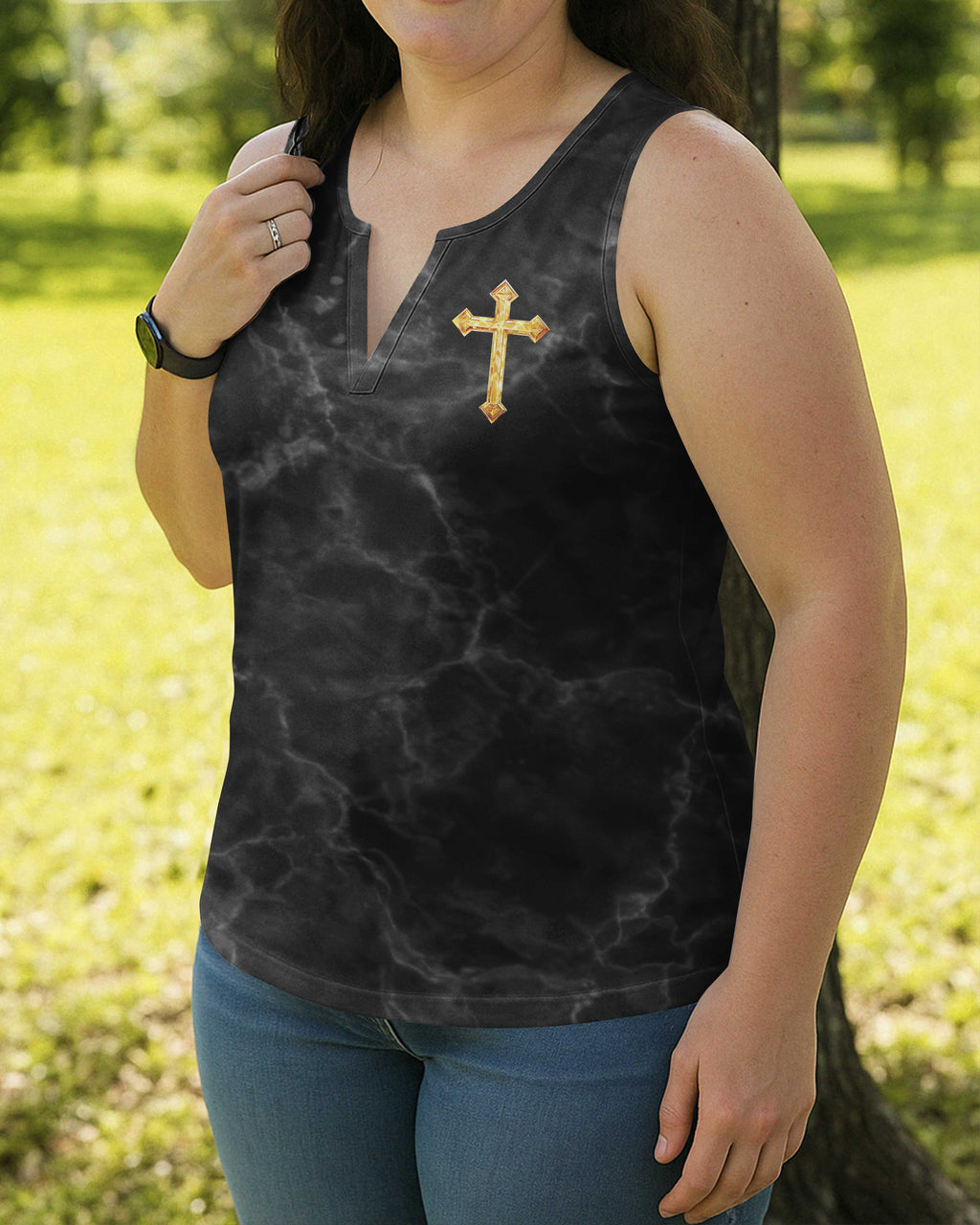 Be Still Before The Lord And Wait Patiently For Him All Over Print T-Shirt
