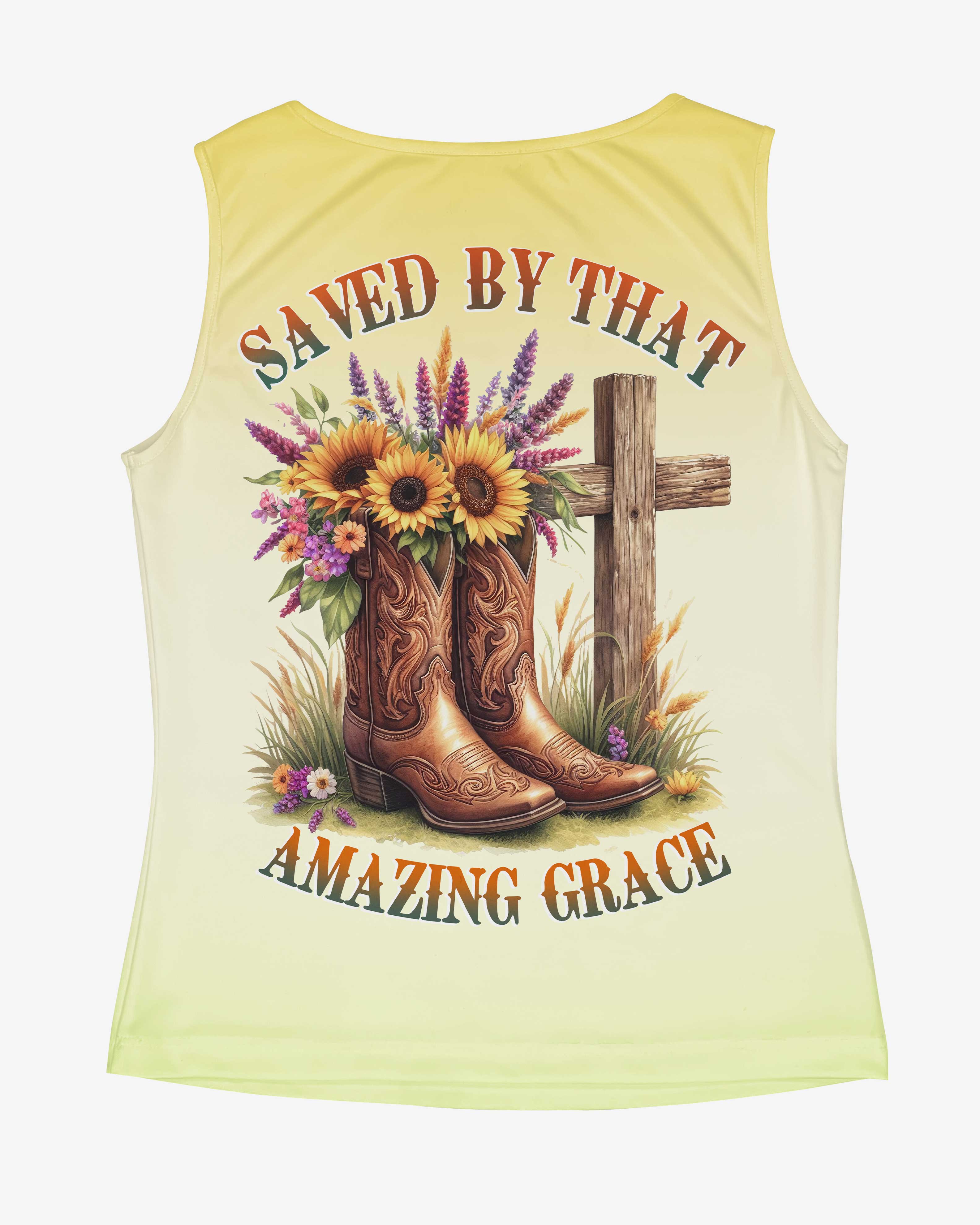 Saved By That Amazing Grace All Over Print T-Shirt